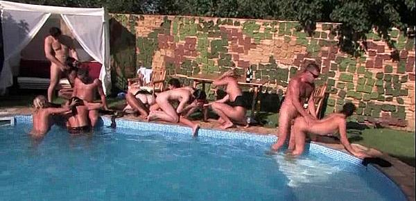  Hot chicks fucked in holes in pool